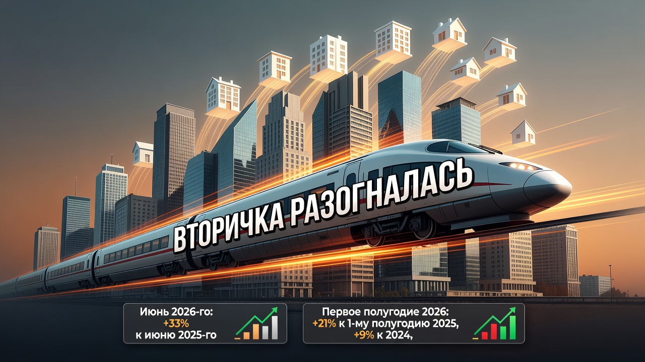 Вторичка разогналась. Рынок жилья берёт новые высоты