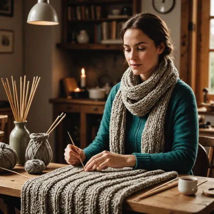 Откройте для себя искусство вязания: как связать шарф спицами с простыми схемами для начинающих