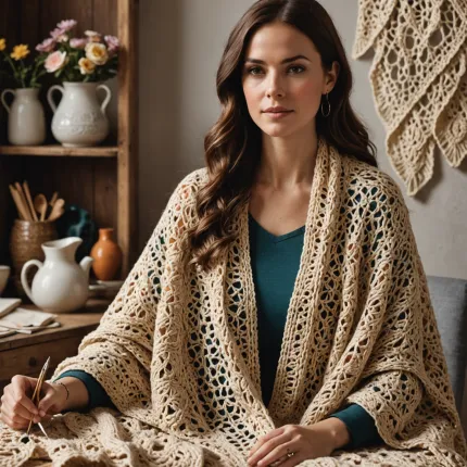 Искусство рукоделия: Ваш первый шаг к созданию стильного палантина крючком