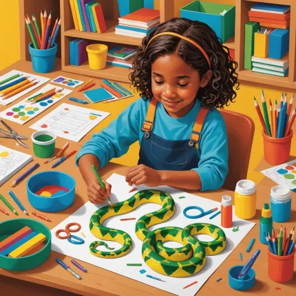 Как сделать змею из бумаги: Ползущую красоту своими руками